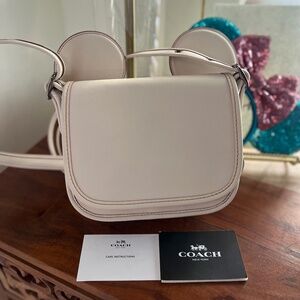 Disney Coach Leather Crossbody Saddle Bag